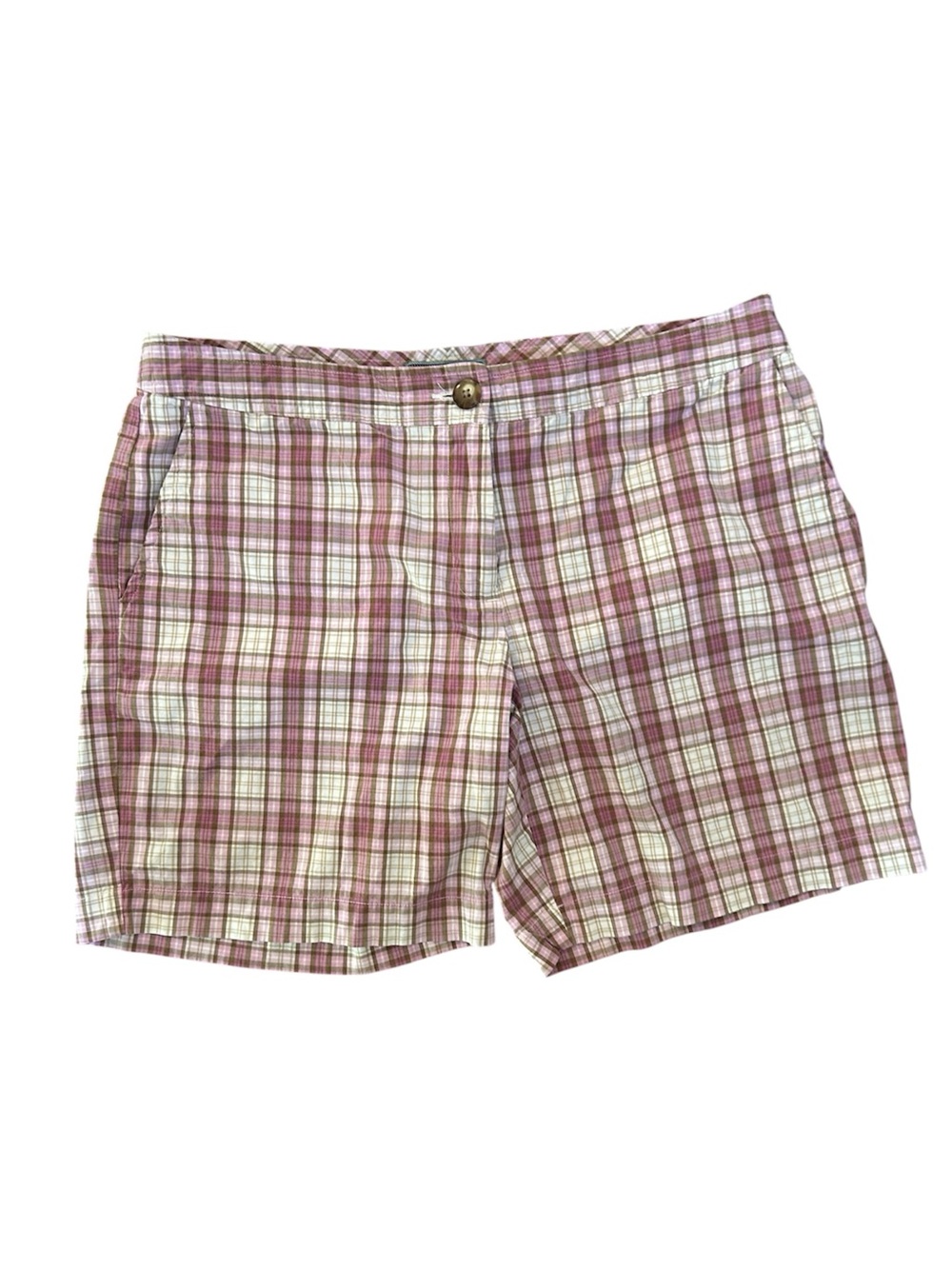 Izod Pink Plaid Women's Shorts